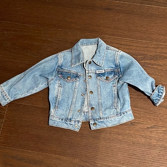 Guess Girls Jean Jacket Size 2/3 - Picture 1 of 5
